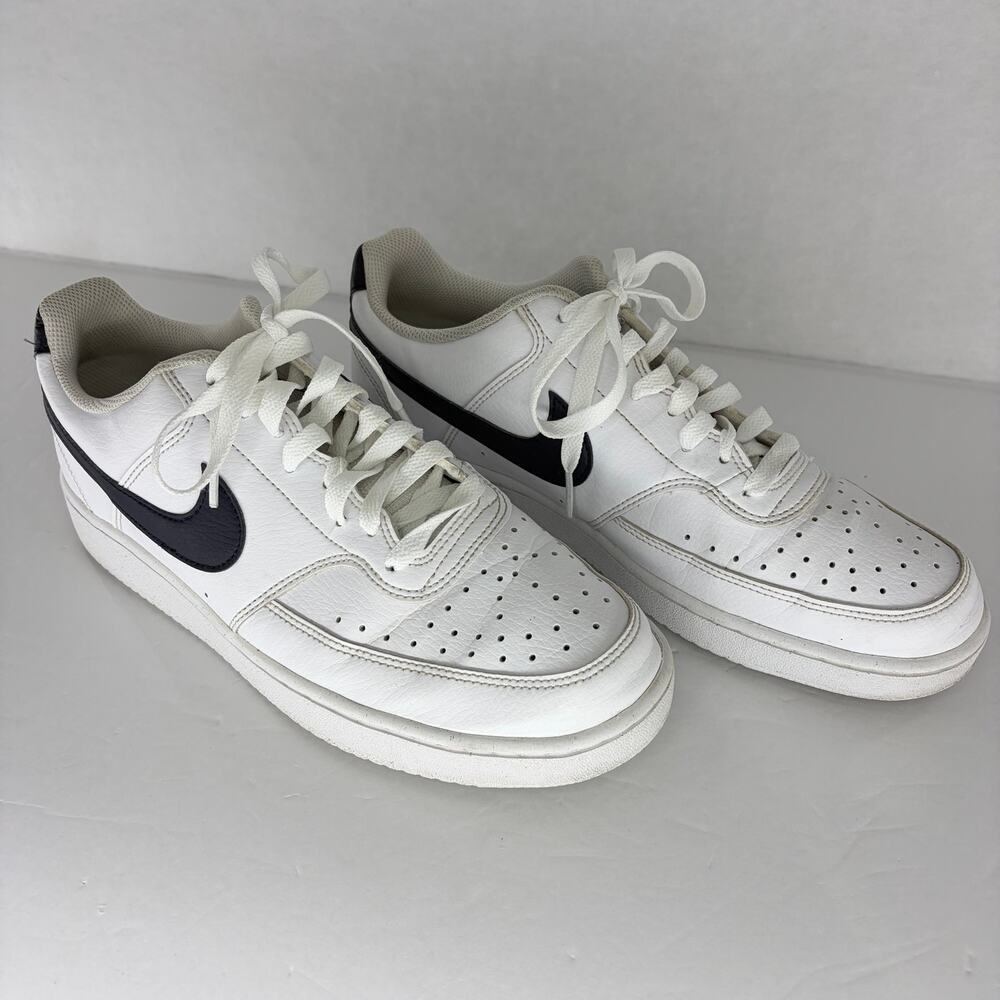 Nike Court Vision Low Next Nature White Midnight Navy Men's 9 DH2987-106